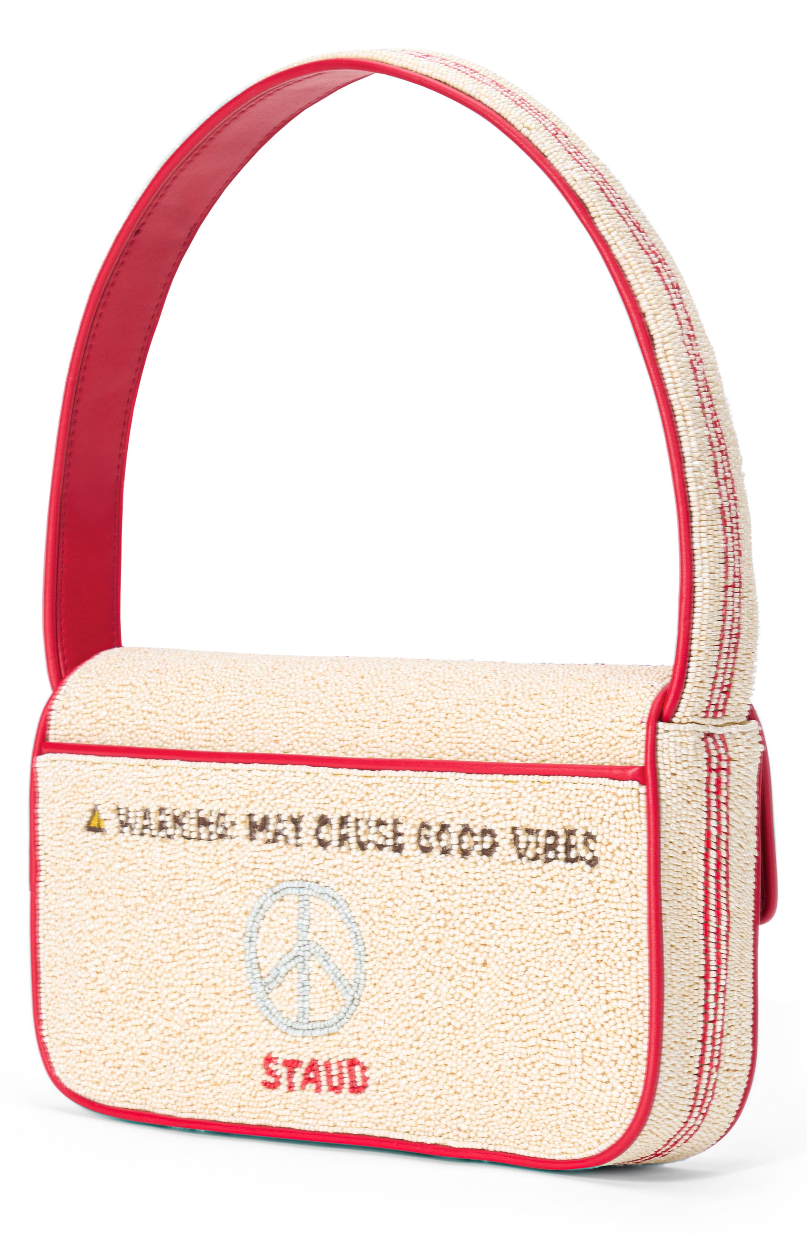 STAUD Tommy Beaded Shoulder Bag, Alternate, color, California Grown