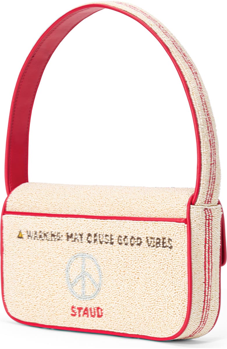 STAUD Tommy Beaded Shoulder Bag, Alternate, color, California Grown