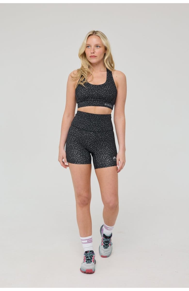 OOSC High Support Elite Crossback Sports Bra - Black Leopard, Alternate, color, Black Leopard