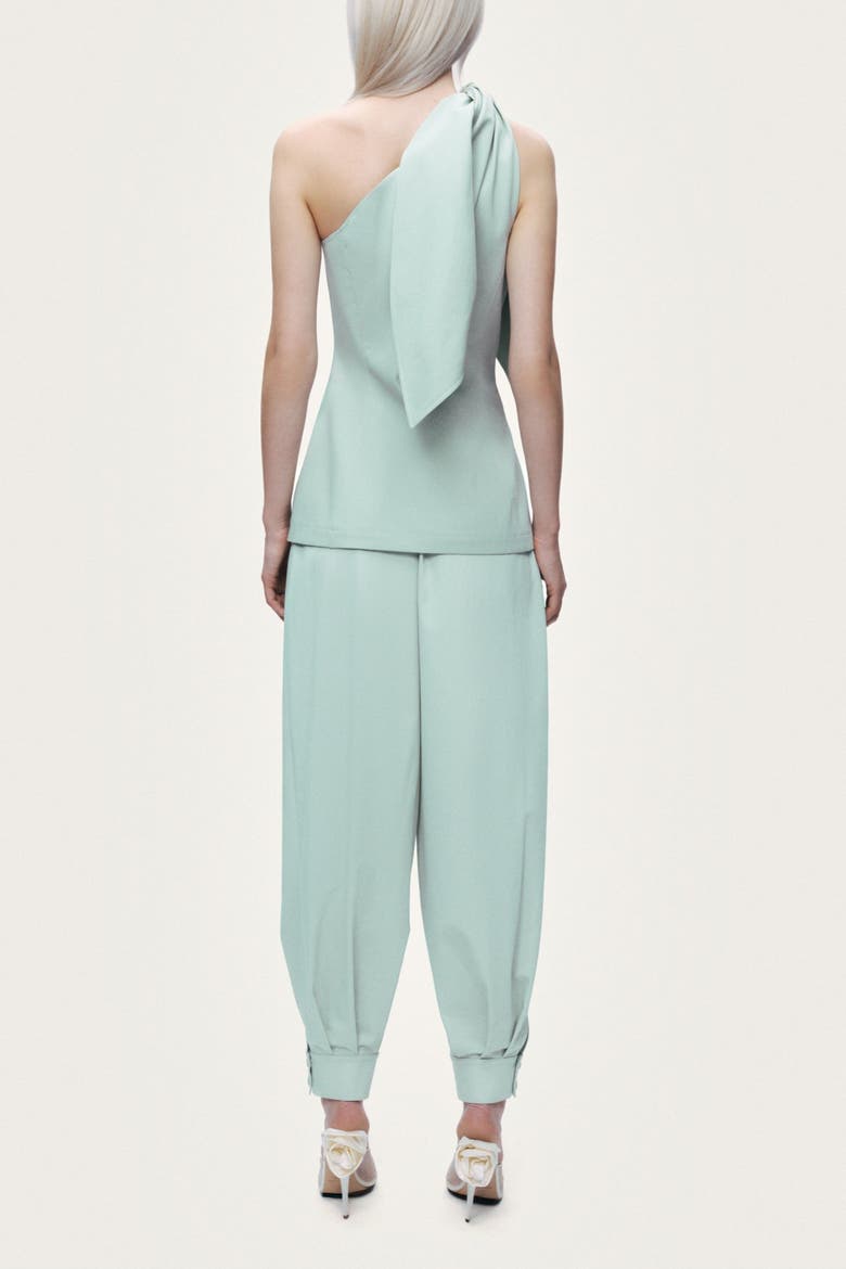 Draped Harem Trousers, Alternate, color, Mint Green