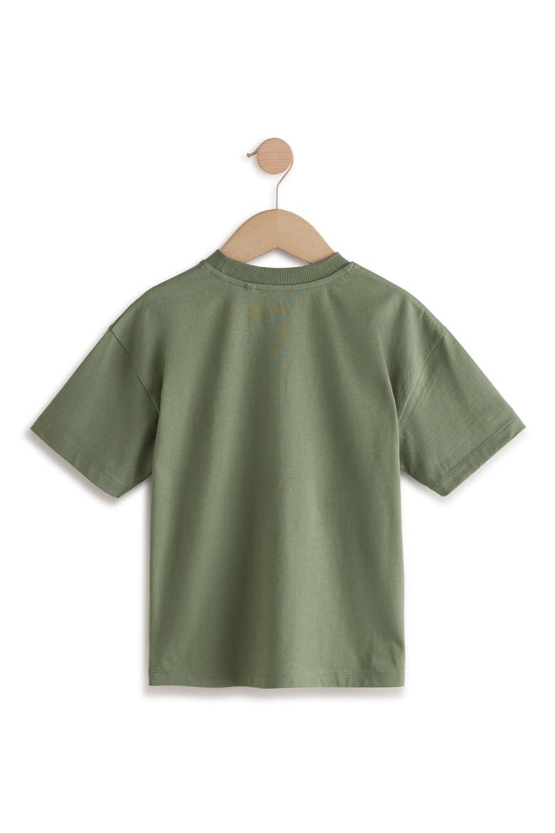 Kids' Skater Frog Cotton Graphic T-Shirt, Alternate, color, GREEN