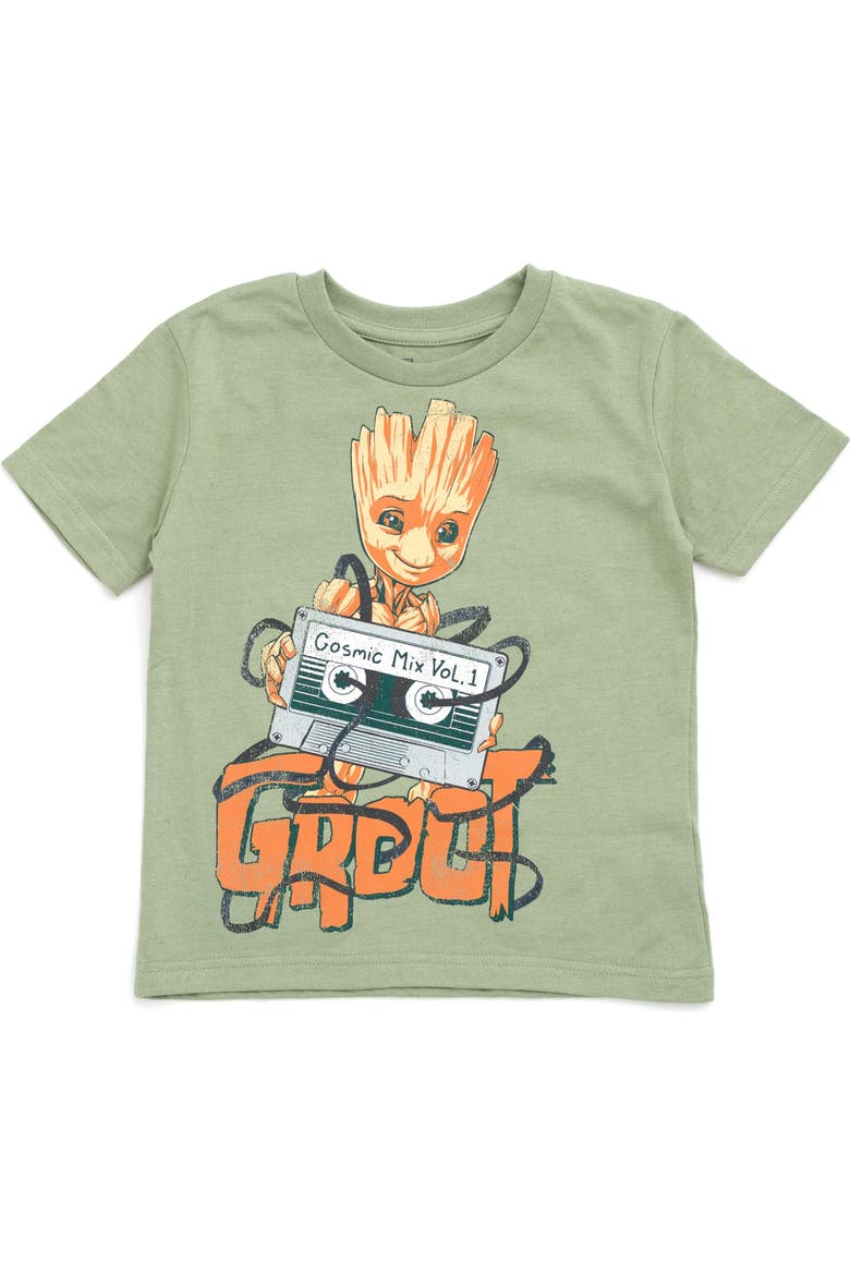 Guardians of the Galaxy 2-Piece T-Shirt Set, Alternate, color, Groot Rocket Green