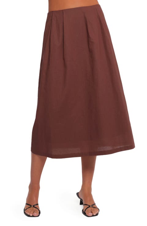 Chiaro Cotton Blend Midi Skirt
