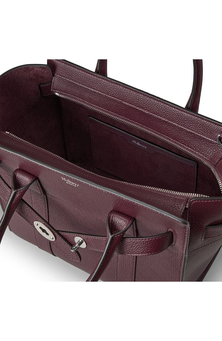 Mulberry Small Zipped Bayswater, Alternate, color, Black Cherry
