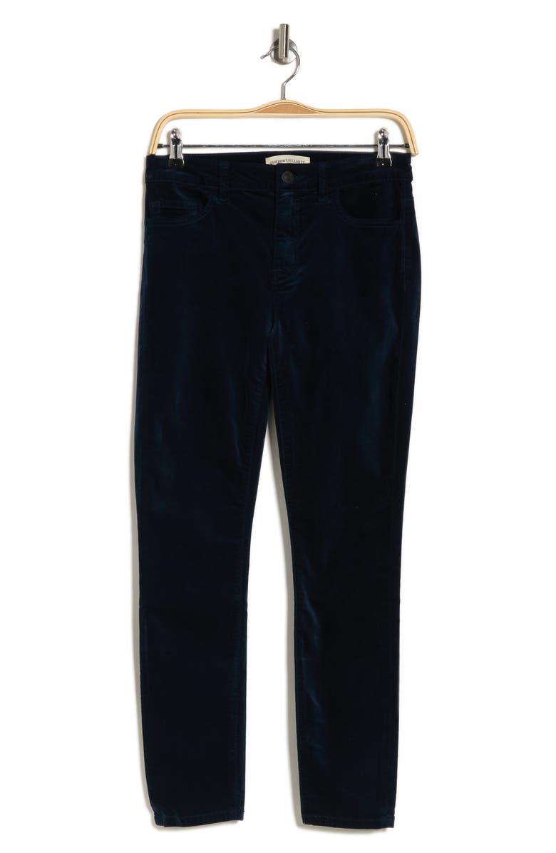 Current/Elliott The Stiletto Skinny Velvet Pants, Alternate, color,