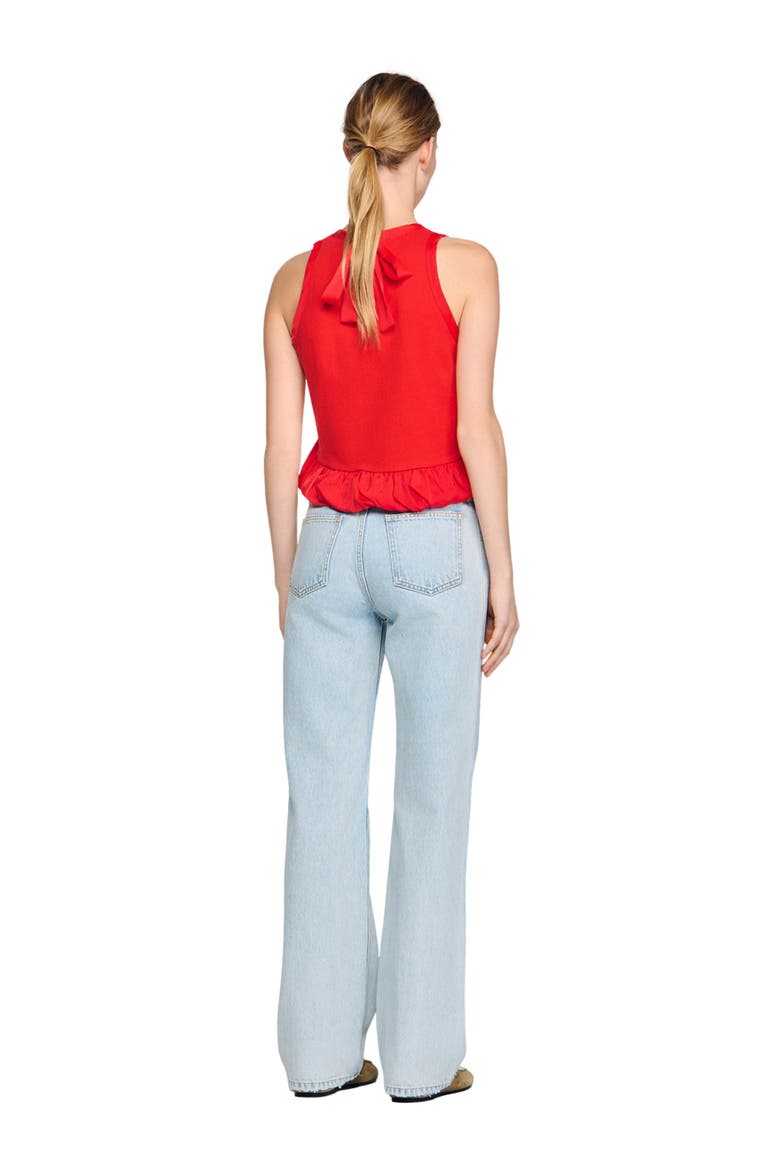 Straight-leg jeans, Alternate, color, Light bu jean