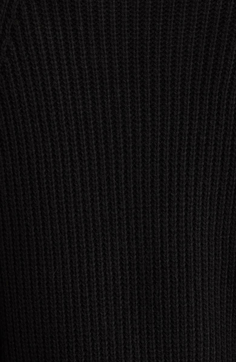 Carhartt Work In Progress Firth Oversize Ribbed Crewneck Sweater, Alternate, color, Black