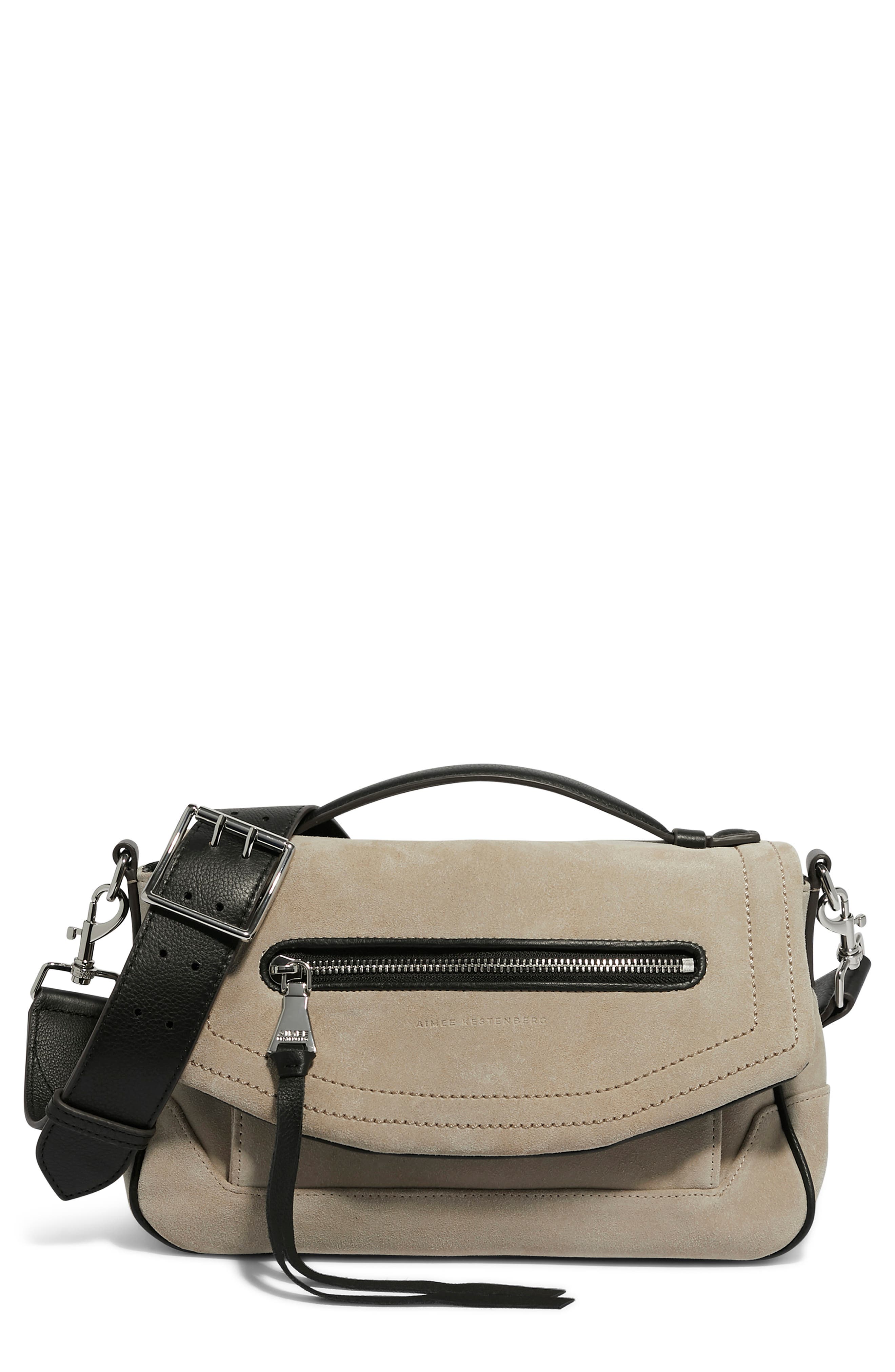 Bandit Crossbody Bag, Main, color, OAT SUEDE