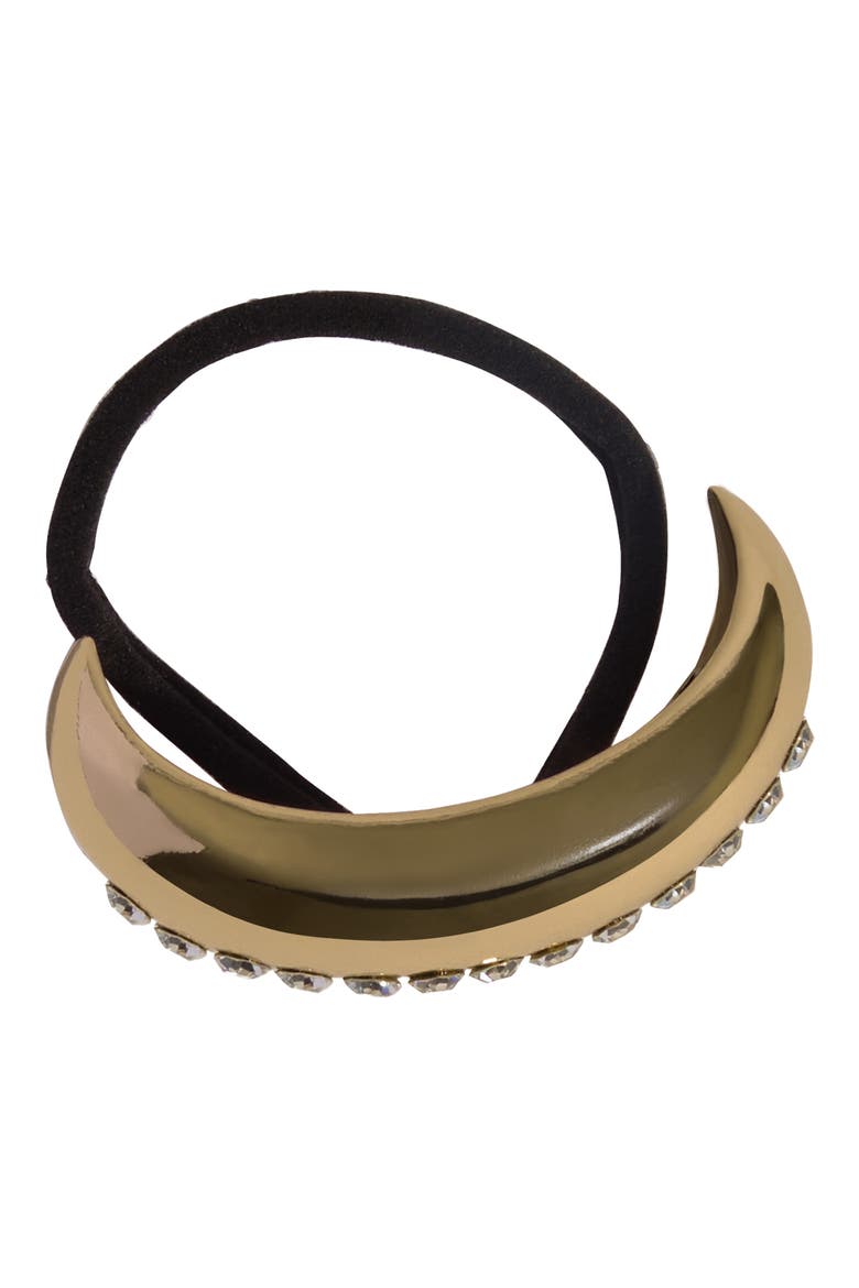 Rhinestone Cloud Cuff Hair Tie (Limited Edition), Alternate, color, GOLD