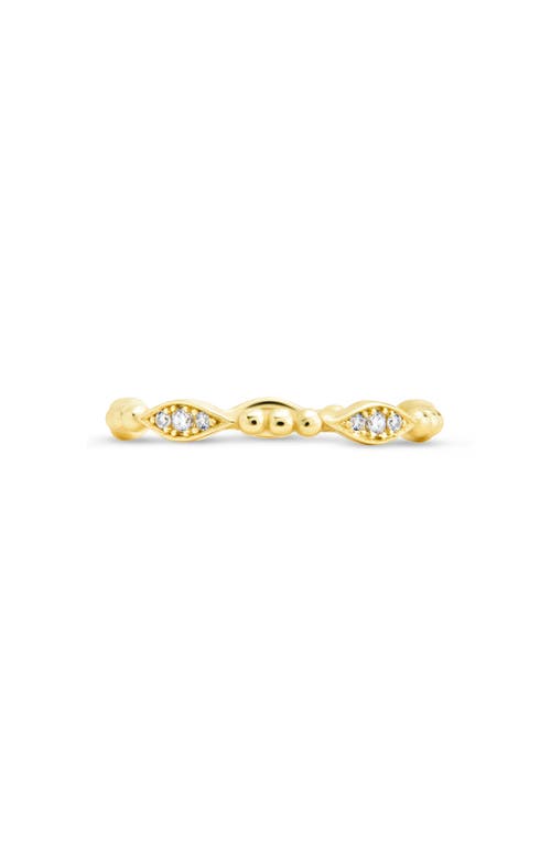 Sterling Forever Lydia Cubic Zirconia Bubble Ring In Gold