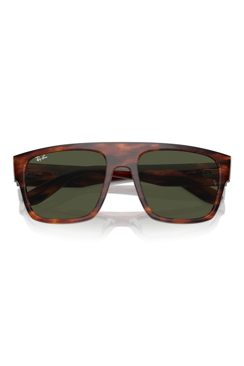 57mm Square Sunglasses, Alternate, color, STRIPED HAVA