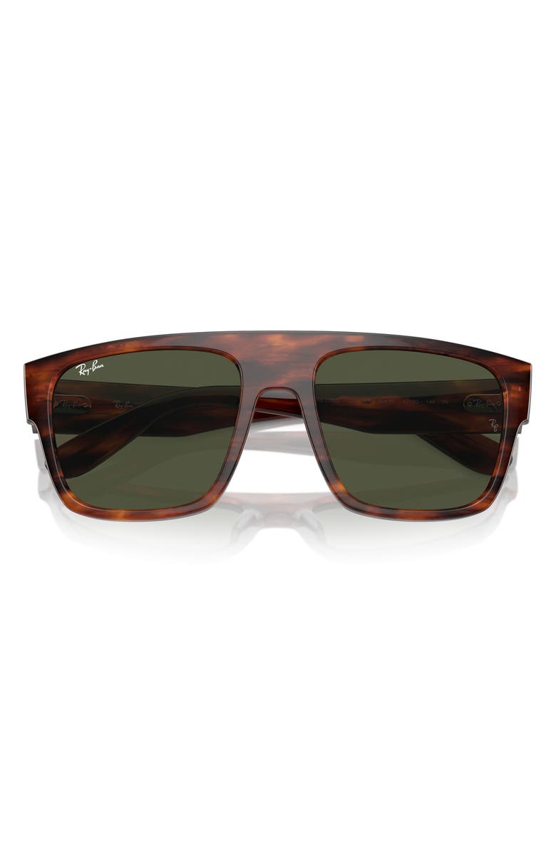 Ray-Ban 57mm Square Sunglasses, Alternate, color, Striped Hava