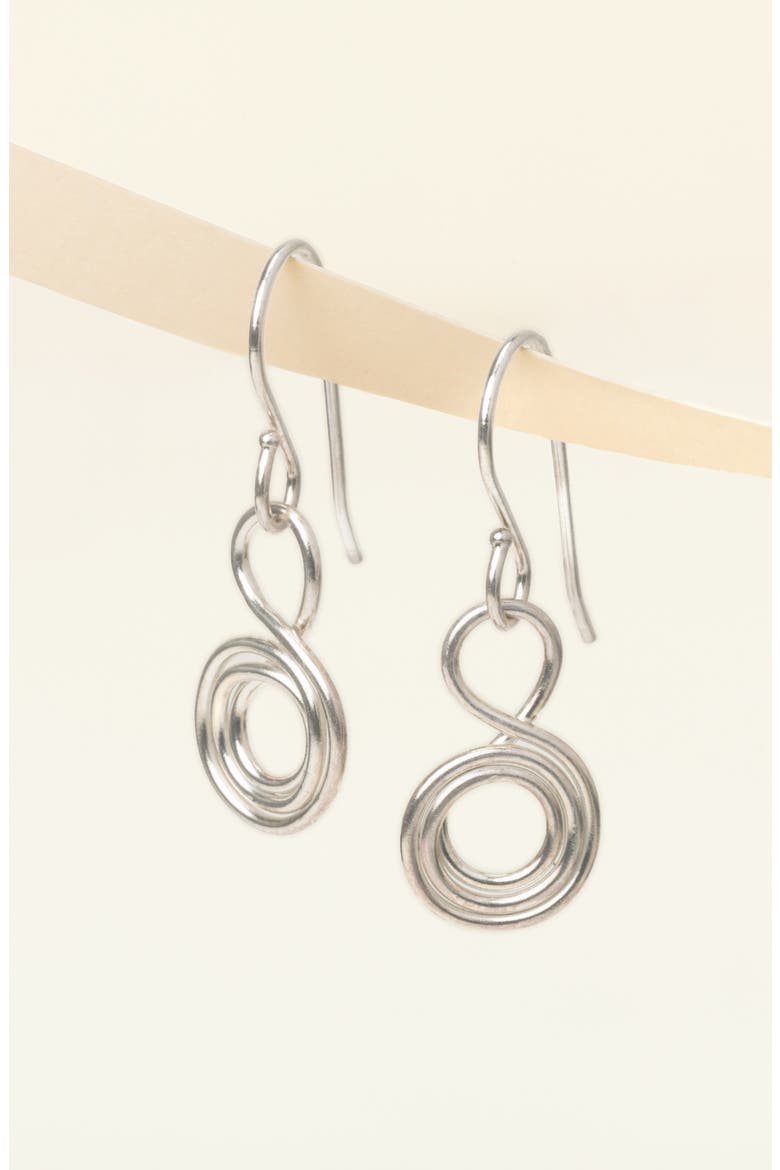 Gratitude Earrings, Main, color, Silver