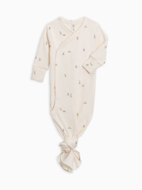 Colored Organics Kids'  Organic Indy Wrap Gown In Neutral