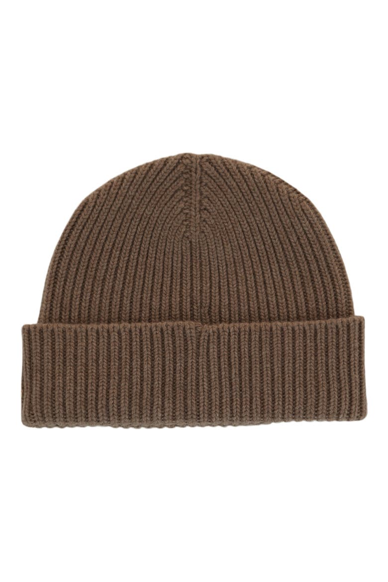 4G Logo Wool & Cashmere Beanie, Alternate, color, DARK BEIGE