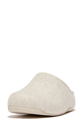 Fitflop Cushy Felt Clog In White
