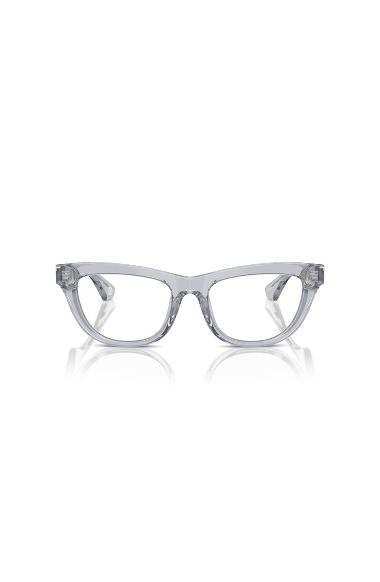 Burberry 52mm Rectangle optical glasses, Alternate, color, Grey