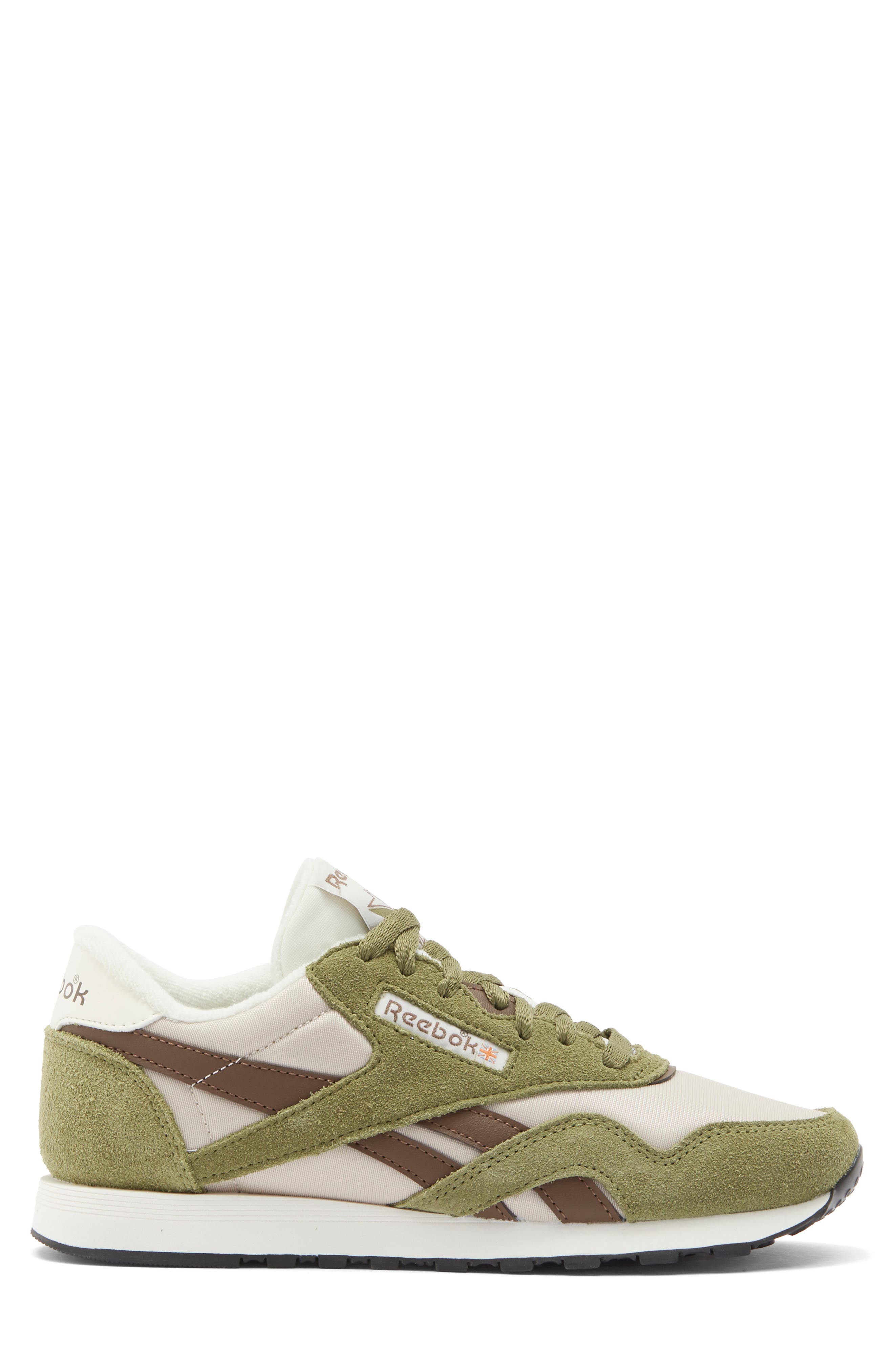 Classic Nylon Sneaker, Alternate, color, GREEN BROWN GREY