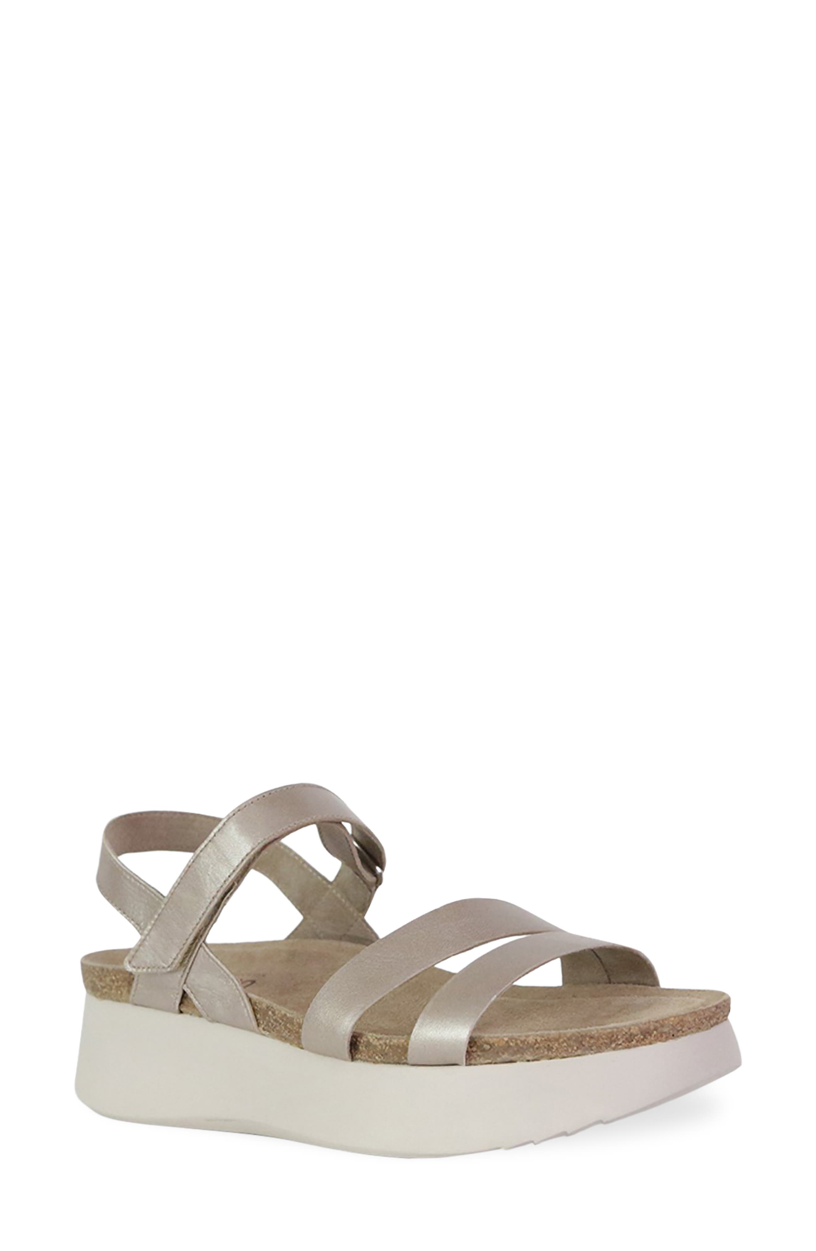 Munro Juniper Sandal, Main, color, Taupe Metallic