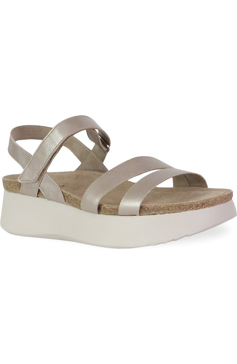 Munro Juniper Sandal, Main, color, Taupe Metallic