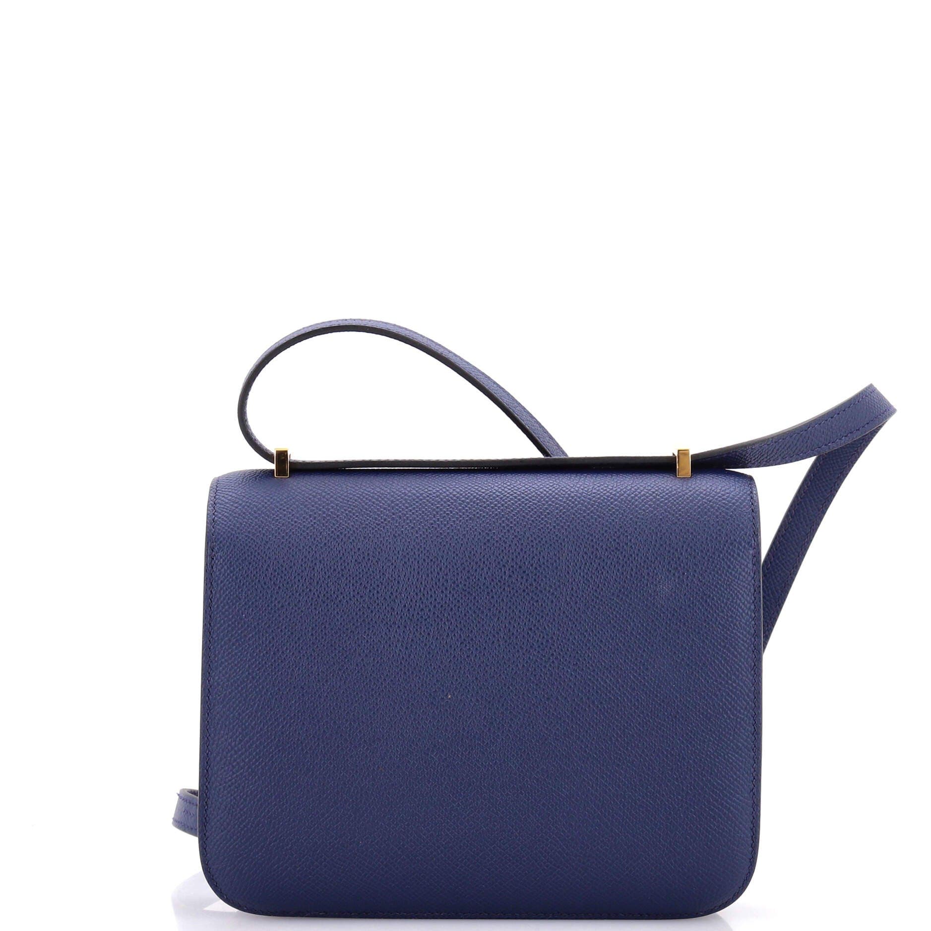 Constance NM Bag Epsom 18, Alternate, color, Bleu Navy