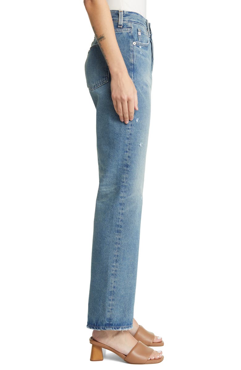 AG Alexxis Straight Leg Jeans, Alternate, color, 19 Years Reunion