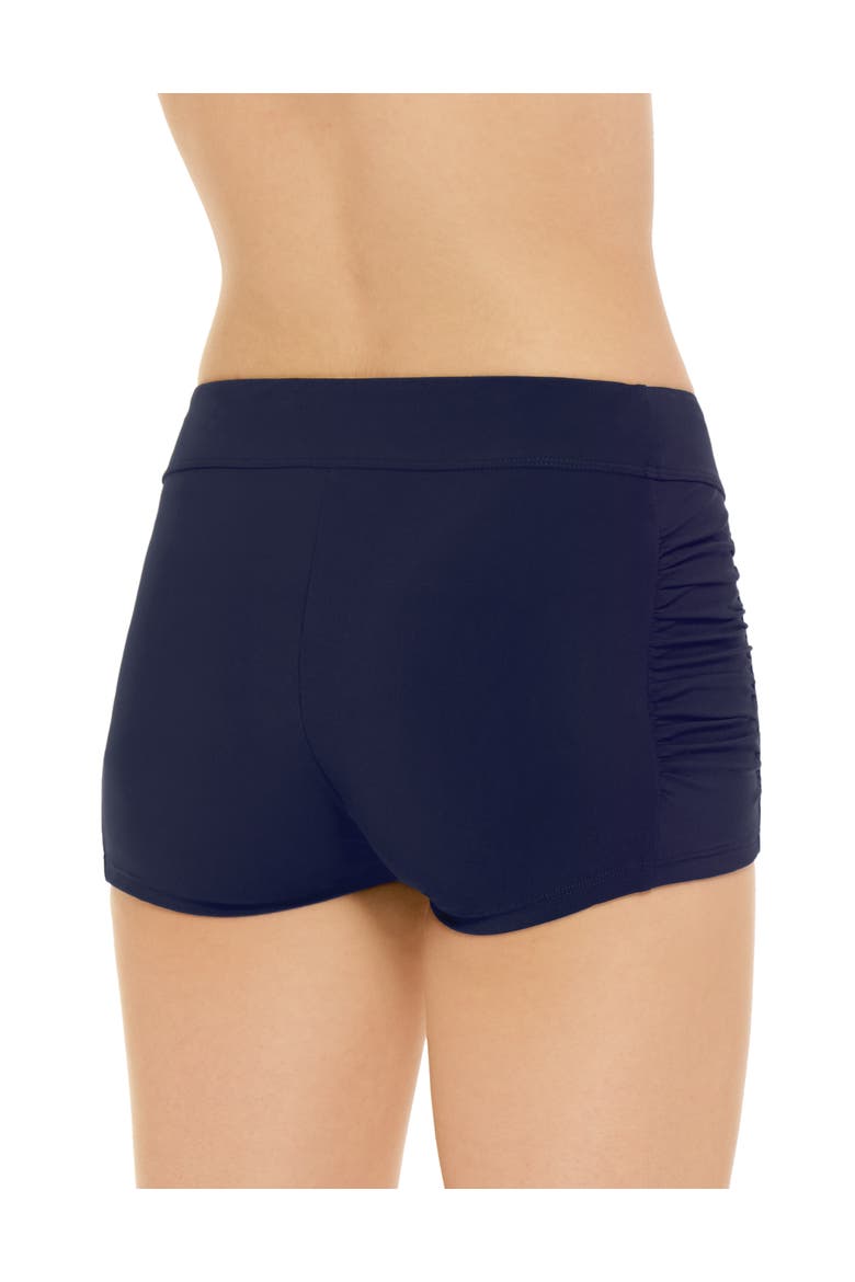Essentials Bottom Boyleg With Shirring, Alternate, color, NAVY