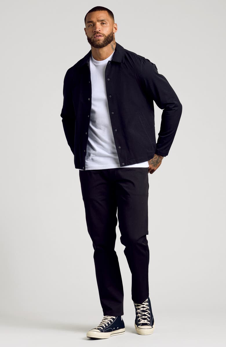 True Classic Water Repellent Coach's Jacket, Alternate, color, Black