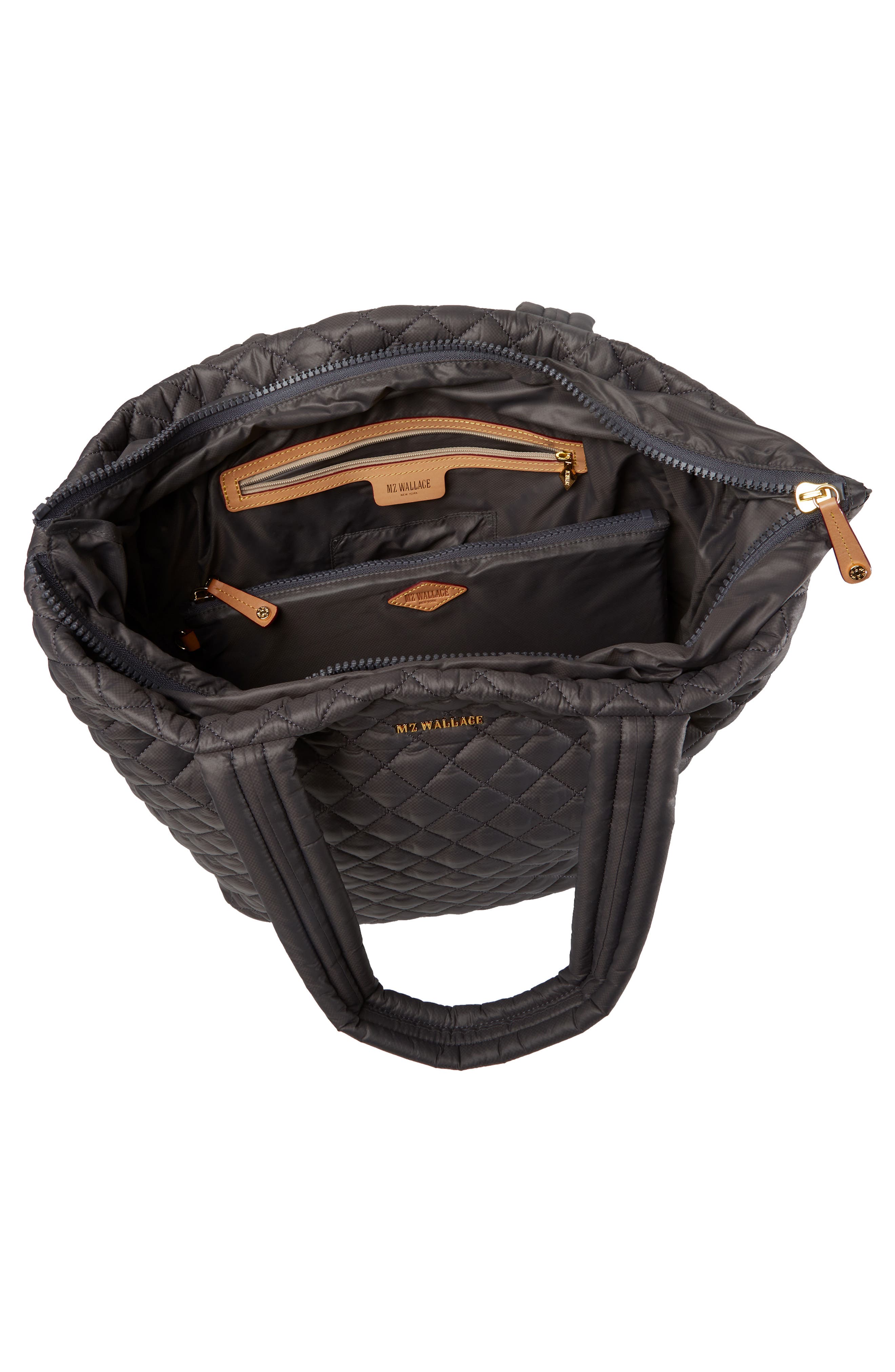 Medium Metro Quilted Nylon Tote, Alternate, color, MAGNET/ MAGNET