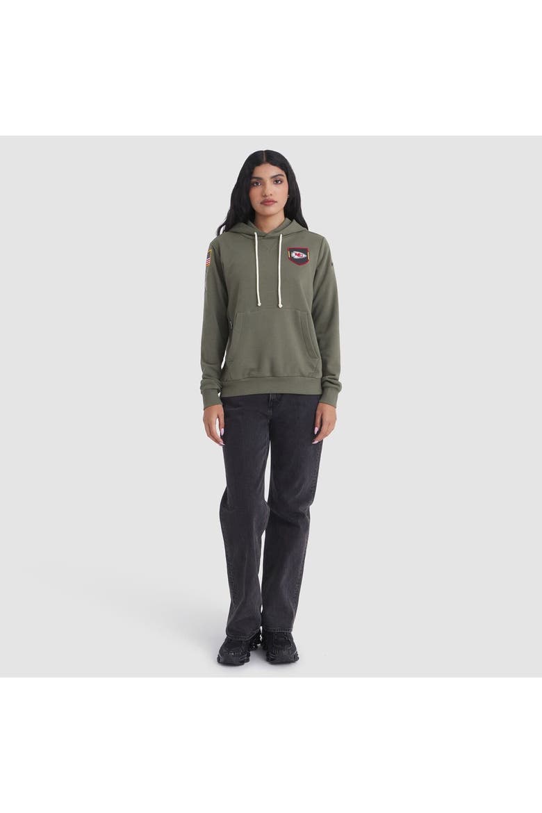Women's Nike Olive Kansas City Chiefs 2025 Salute to Service Sideline Standard Issue Dri-FIT Hoodie, Alternate, color, Olive