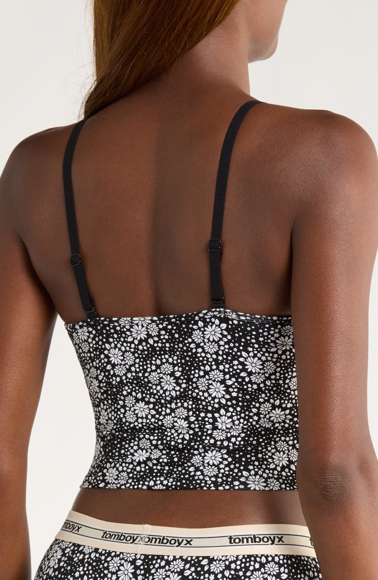 TomboyX Longline Bra Top, Alternate, color, Modal Petal Pizzazz