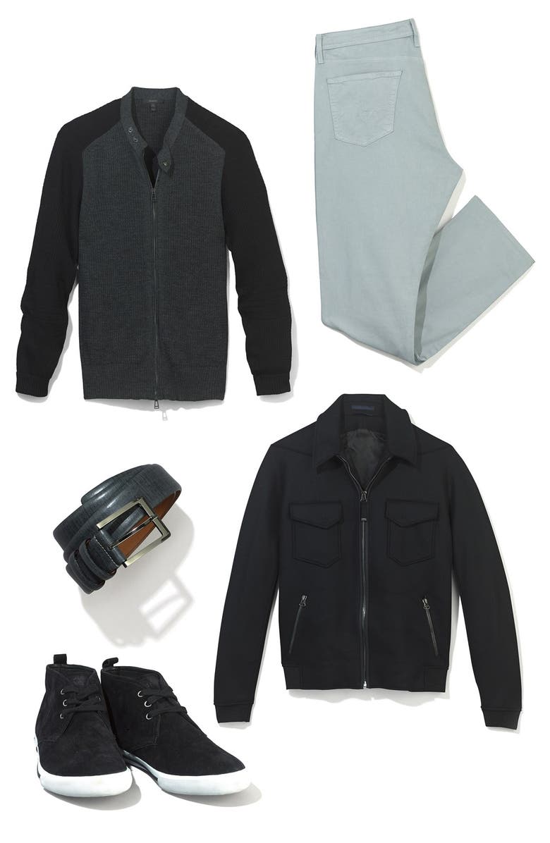 Trafalgar 'Lorenzo' Leather Belt, Alternate, color,