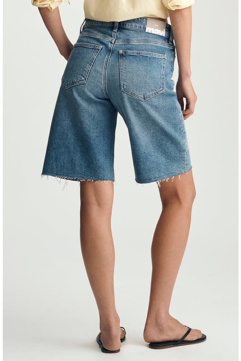 Erika Cutoff Denim Bermuda Shorts, Alternate, color, MID BRUSHED CLASSIC