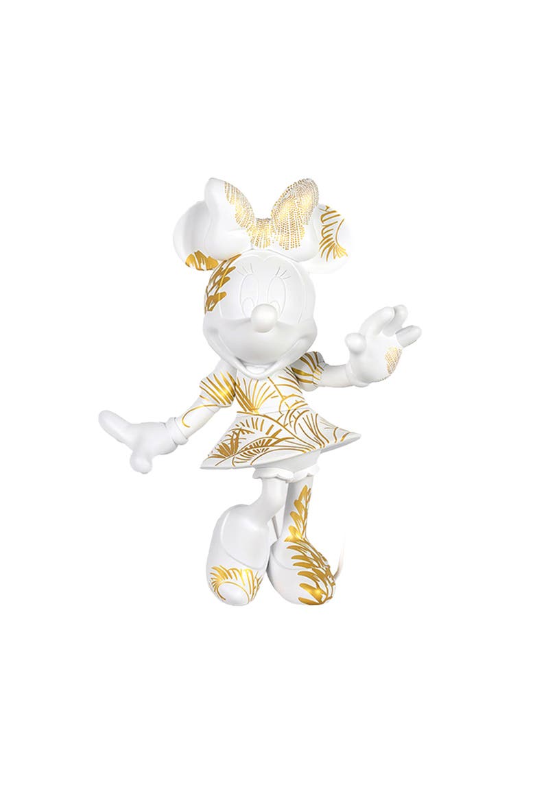 Minne Mouse Style Figurine, Main, color, White / Gold
