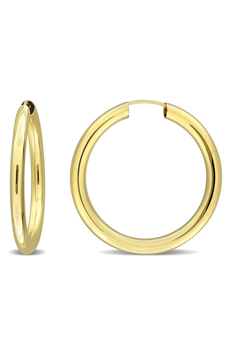 DELMAR 10K Gold Hoop Earrings, 30mm, Main, color, 