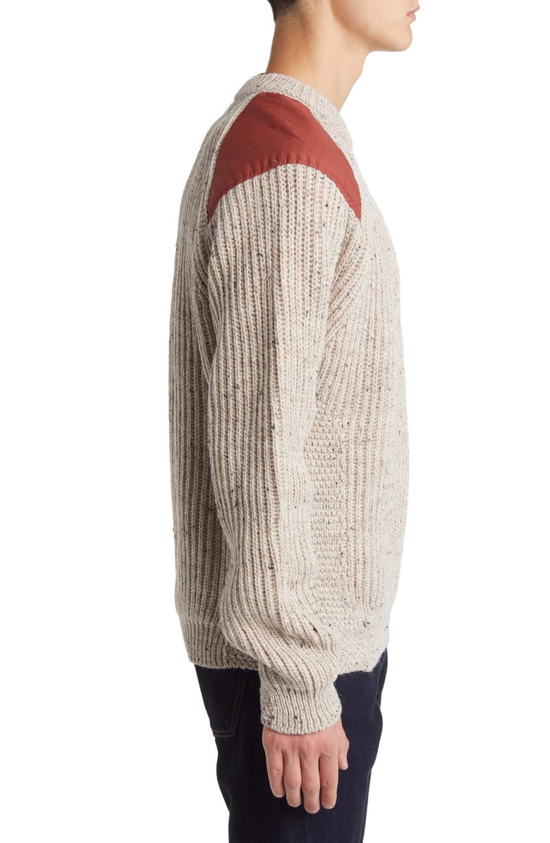 PEREGRINE Commando Shoulder Patch Wool Sweater, Alternate, color, 