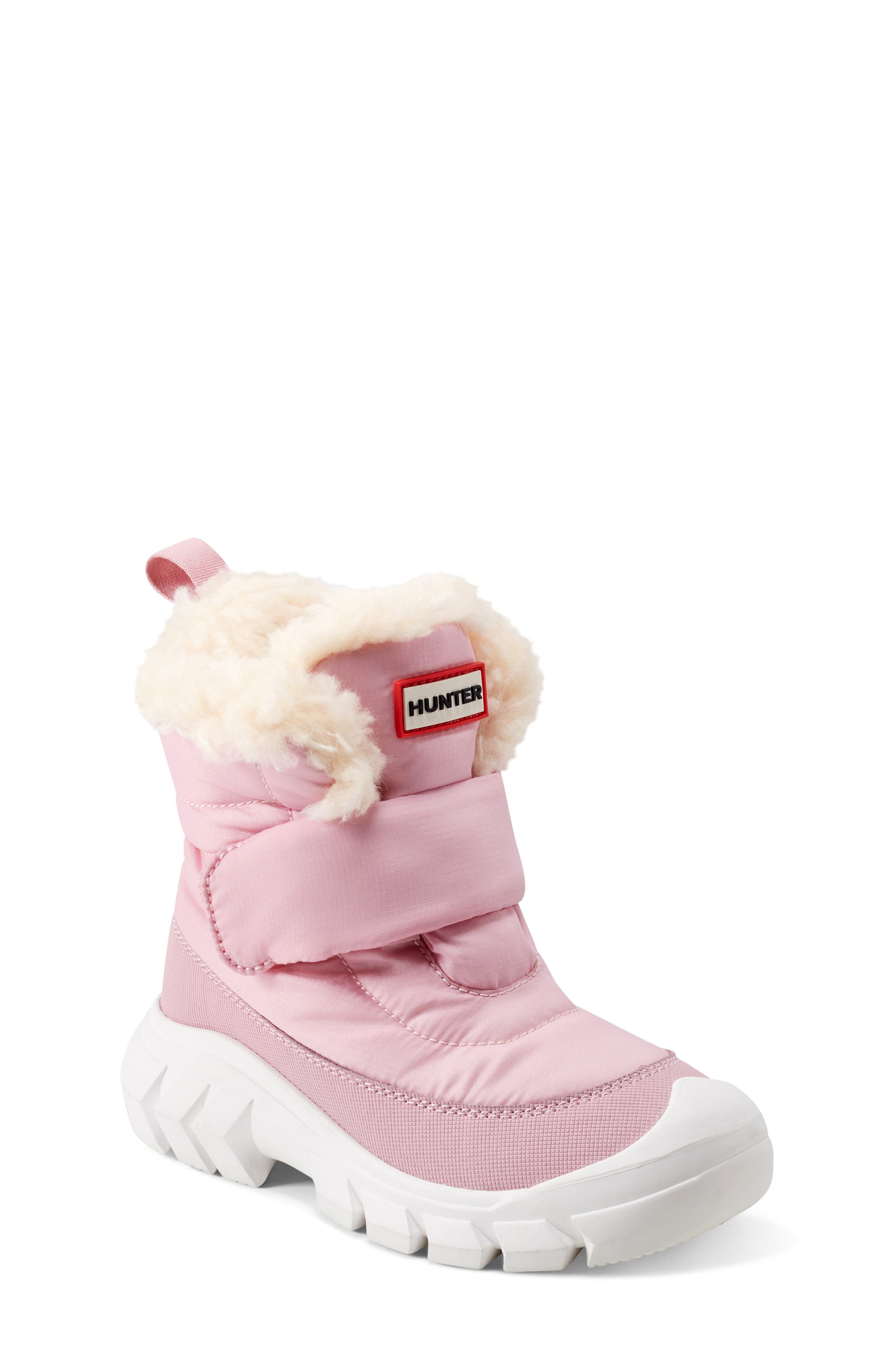 Hunter Kids
 Igloo Insulated Waterproof Snow Boot, Main, color, Light Pink 680