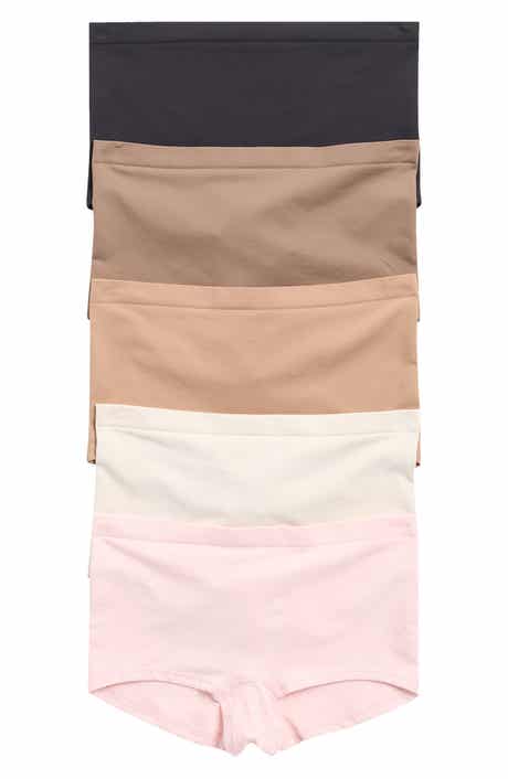 YOGALICIOUS Soft Smoothing Seamless 5-Pack Assorted Boyshorts
