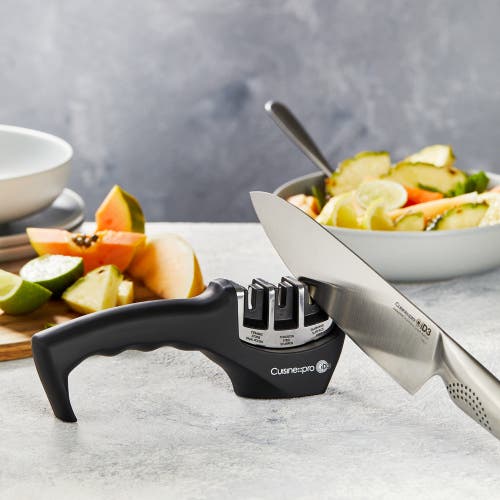 Cuisine::pro Id3 Knife Sharpener 3 Step In Black