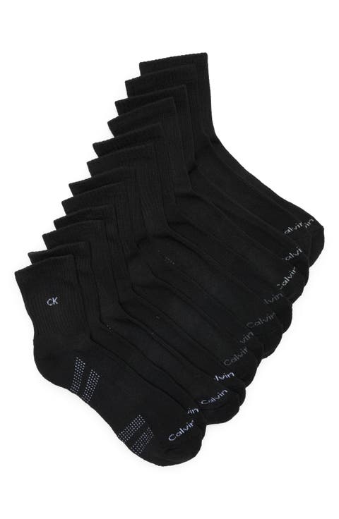 6-Pack Cushioned High Quarter Socks