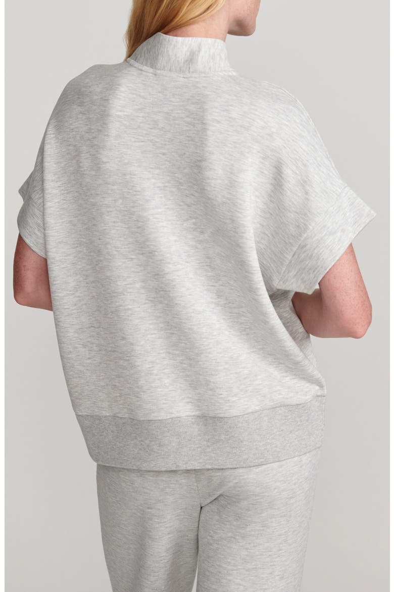 Ritchie Short Sleeve Half Zip, Alternate, color, LIGHT GREY MARL