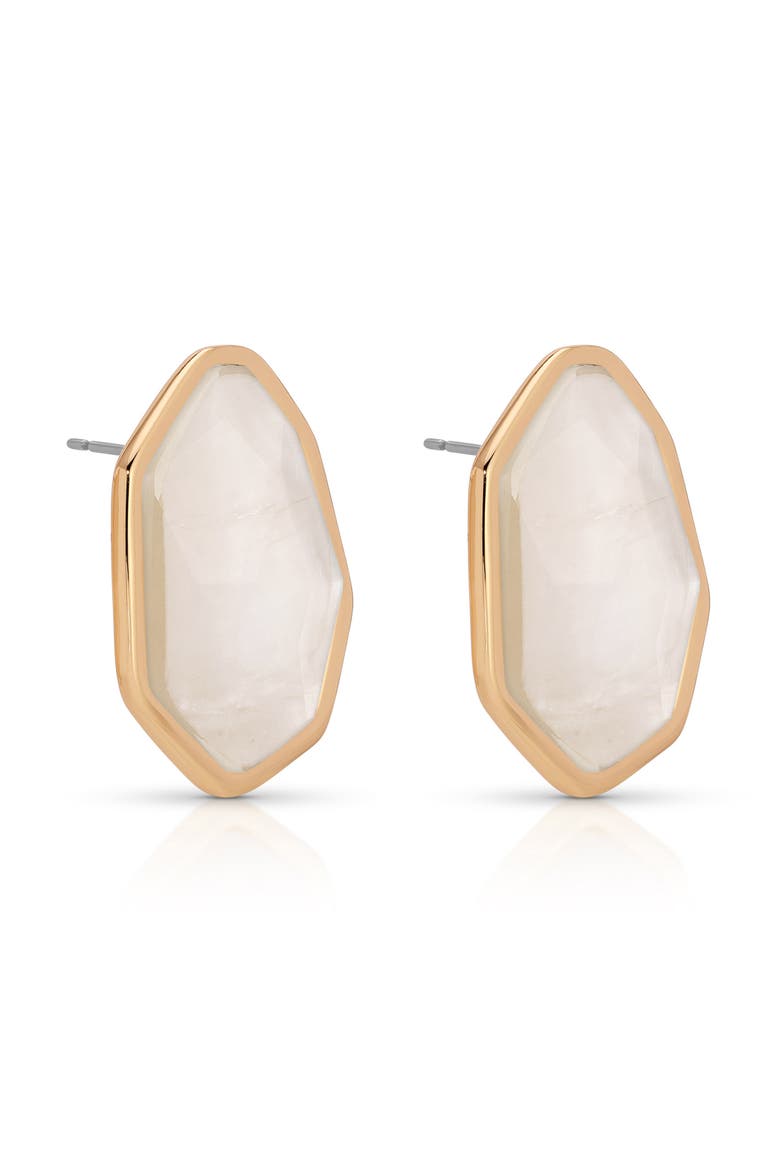 Seastone Stud Earrings, Alternate, color, MOTHER OF PEARL