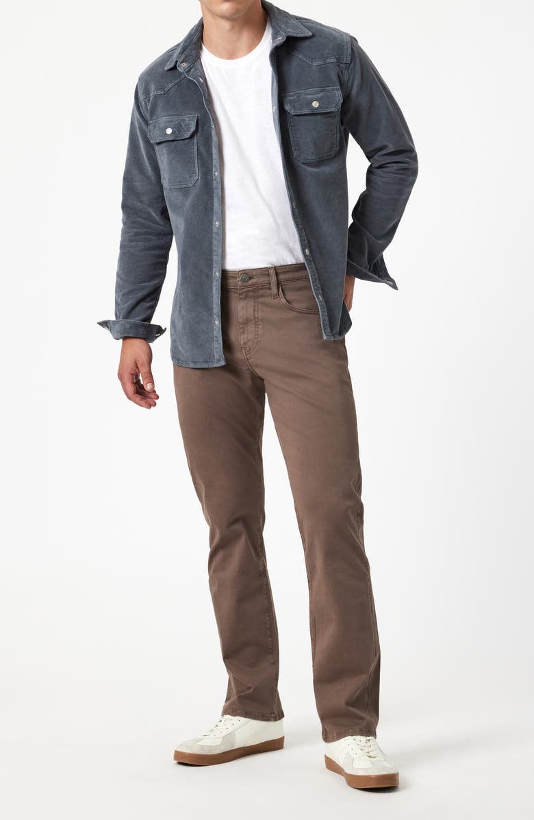 Mavi Jeans Matt Relaxed Straight Leg Twill Pants, Alternate, color, Brown Casual Twill