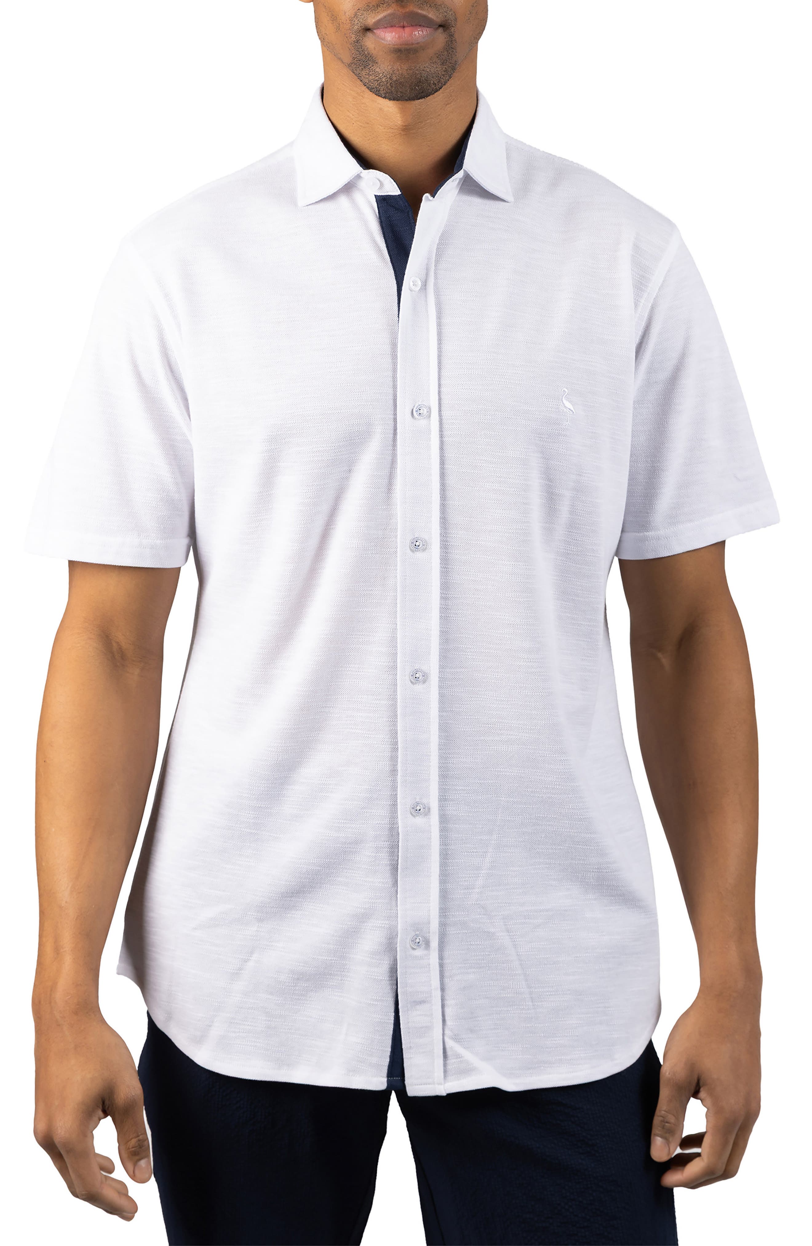 TailorByrd Slub Pique Button-Up Shirt