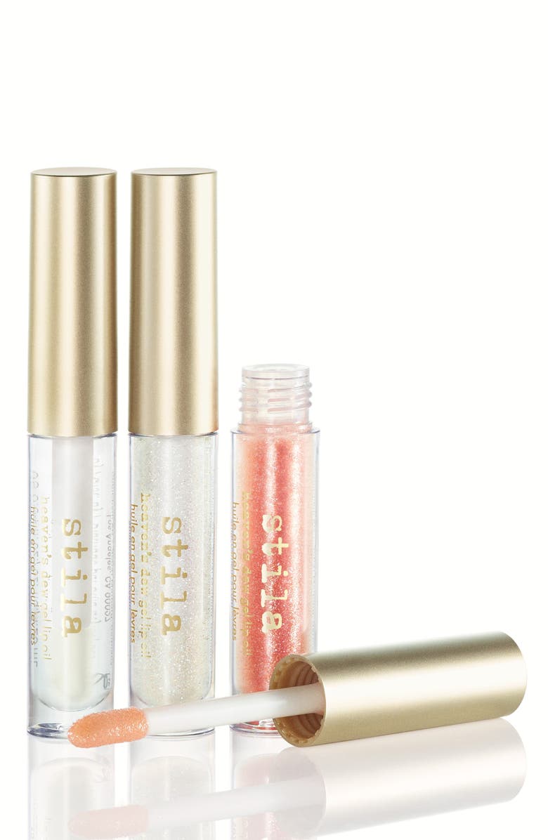 Stila Heaven's Dew Gel Lip Oil Trio, Main, color, 