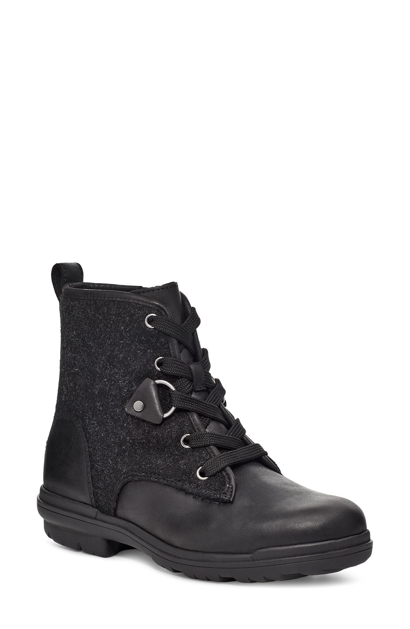 UGG<sup>®</sup> Hapsburg Waterproof Lace-Up Boot, Main, color, 