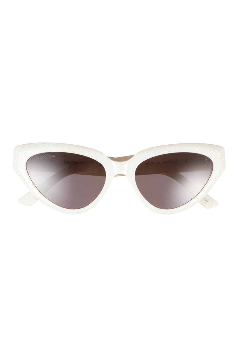 Cat Eye Sunglasses, Main, color, WHITE WHITE GREY