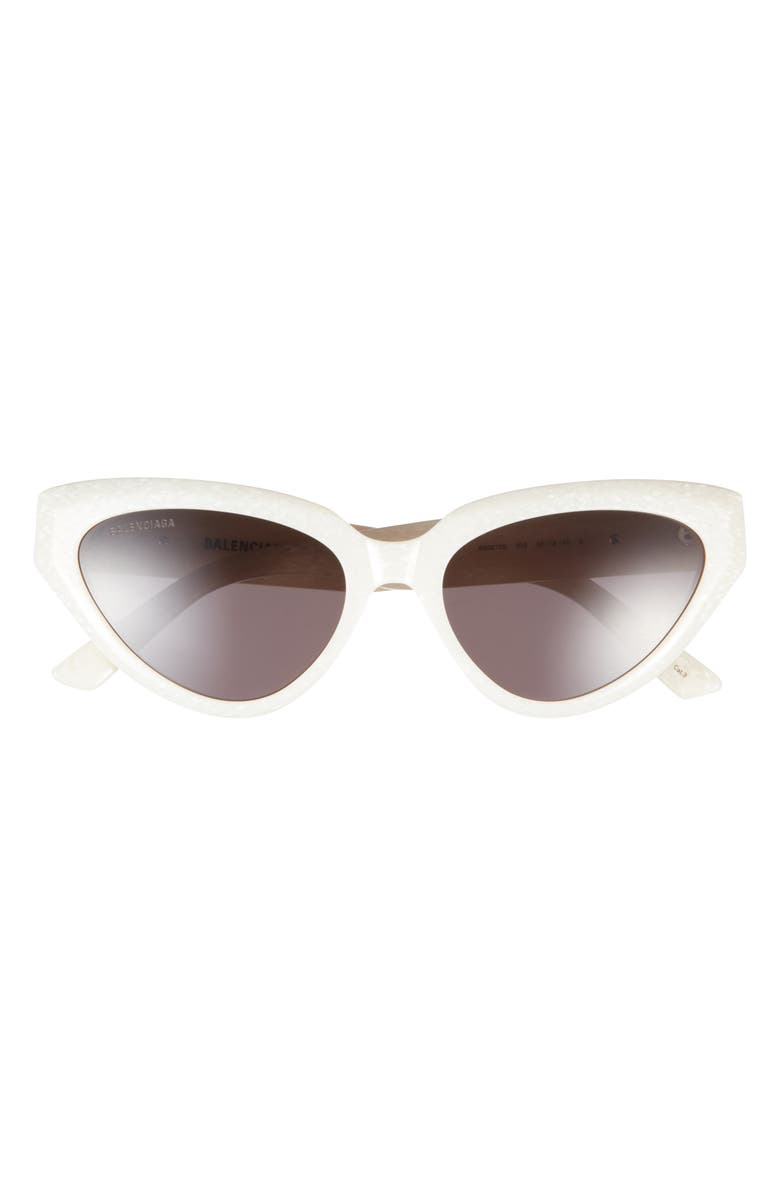 Balenciaga Cat Eye Sunglasses, Main, color, White White Grey