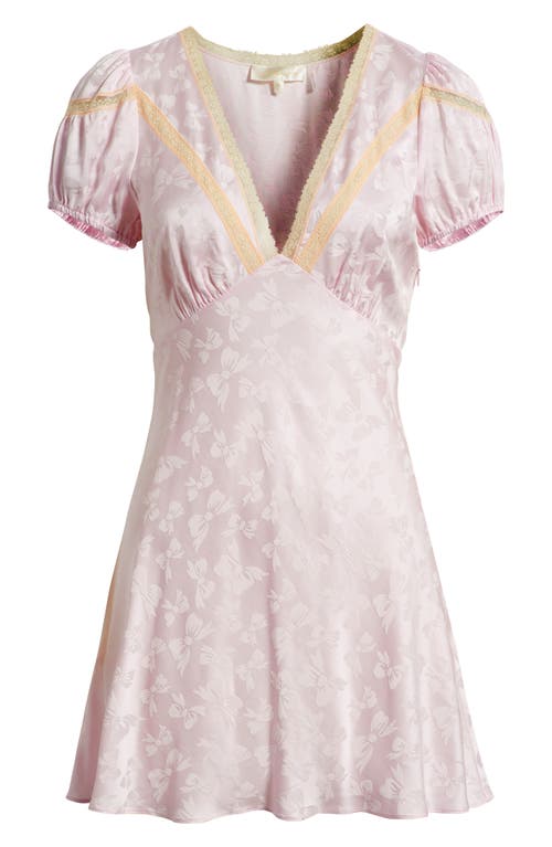 Loveshackfancy Sylara Silk Minidress In Pink