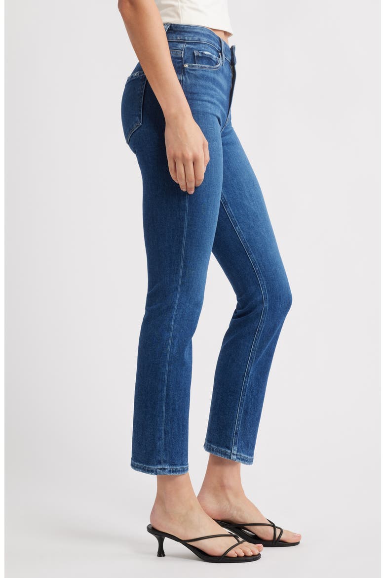 Cindy High Waist Ankle Straight Leg Jeans, Alternate, color, DRESDEN